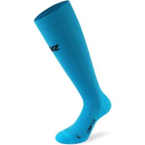 Lenz Sokken Compression 2.0 Merinowol/elastaan Blauw - Kuitmaat 44-51 cm