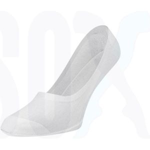 SOX 3 PACK kousenvoetjes of sneakersokken Wit 39/42 Unisex 95% katoen met 100% garantie om aan te houden door silicone boordje rondom