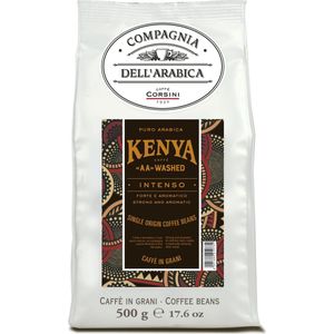 Compagnia dell'Arabica - Italiaanse koffie-Kenya 500 gram AA-washed 'Single Origin' koffiebonen