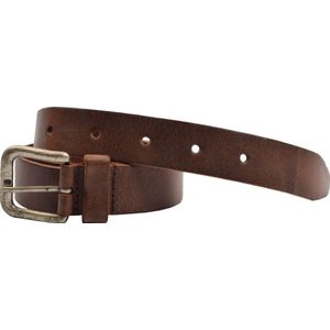 Riem echtleder Lederen Riem - 3.5 cm Breed- Donkerbruin- 105 cm Lengte