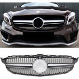 Sport Grille Zilver voor Mercedes X156 GLA-Klasse (pre-facelift) AMG design