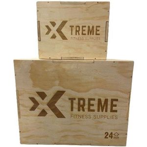 Xtreme Fitness Houten Plyo Box 3-in-1 Set Klein & Groot - jump box - plyobox - houten plyo box - plyo boxen - box fitness - Plyo Box voor Jump Training - 3-in-1 Ontwerp Houten Plyo Boxen voor Jump Training - 3-in-1 Design
