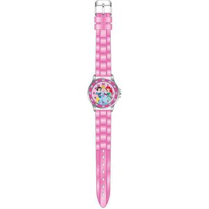 Disney Kinderhorloge Princess - Time Teacher - Assepoester - Sneeuwwitje - Ariel - Disney - Roze