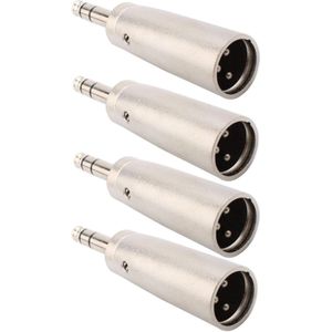 635 mm TRS jack stereo microfoon naar XLR stekker | 4 stuks