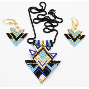 Aquatolia blue necklace earring set