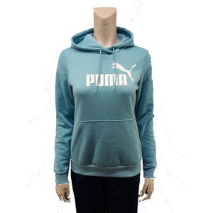 Puma essentials fleece hoody dames milky blue 85345845, maat 40=L