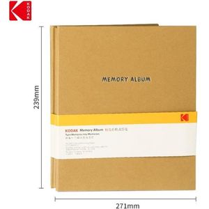 KODAK 9891313- Fotoalbum van 20 zelfklevende pagina's, Formaat 23,5x27cm, Bruin