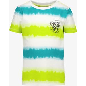 Unsigned jongens tie dye T-shirt wit - Maat 98/104