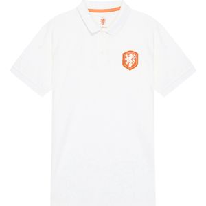 Nederlands Elftal KNVB polo voor heren wit - Maat M / Medium - EK 2024 - Oranje - Holland polo