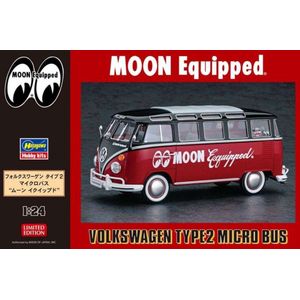 1:24 Hasegawa 20524 Volkswagen Type 2 Moon Equipped Bus Plastic Modelbouwpakket