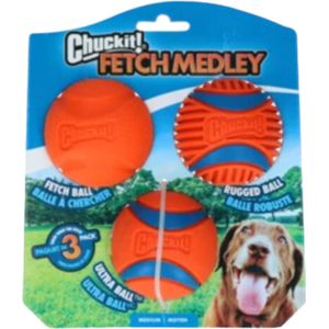 Chuckit Fetch -set 3 ballen-hondenspeelgoed-hondenbal-honden-M