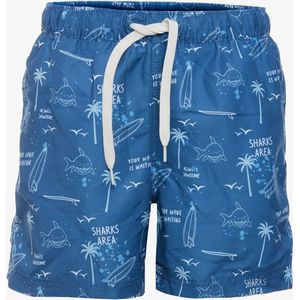 Osaga jongens zwemshort haaien print blauw - Maat 158/164 - Zwembroek