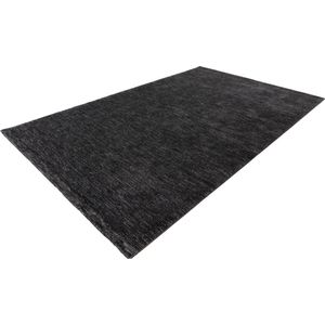 Lalee Palma Vloerkleed Superzacht Dropstitch Tapijt Karpet gestreept uni laagpoolig - 160x230 cm - grijs zilver