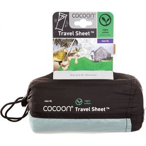 Cocoon TravelSheet XL - Lakenzak - Katoen - Cactus Blue