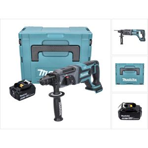 Makita DHR 241 T1J accu boormachine 18 V 2.0 J SDS plus + 1x oplaadbare accu 5.0 Ah + Makpac - zonder oplader