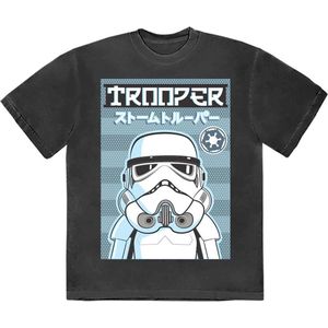 Disney Star Wars - Trooper Japanese Heren T-shirt - 2XL - Zwart