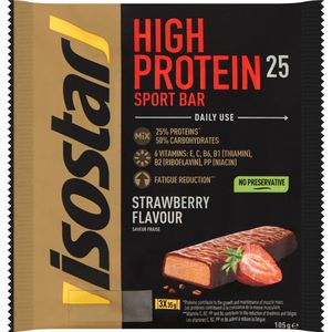 Isostar High Protein sportbar 25 strawberry 20x 3 pack