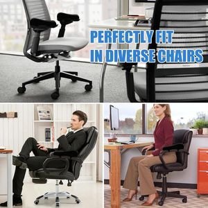 Bureaustoel armleuningkussens, 2 stuks ergonomische armleuningkussens, armleuningkussen voor armen en ellebogen, effectieve pijnverlichting, voor bureaustoel, gamingstoel, pc-stoel