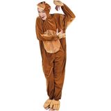 Onesie Volwassenenkostuum Aap Pluche - Maat XL - Carnavalskleding