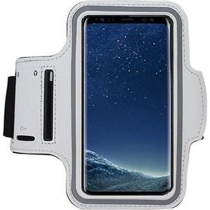 Pearlycase Sport Armband hoes Geschikt voor Huawei Y6 (2019) - Wit
