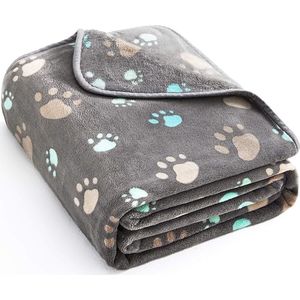 huisdierdeken voor hond of kat, zachte afwerking, zware winterdeken, fleece deken gezellig kattenbed Medium