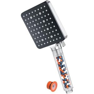 Selbro ® Universele douchekop met filter, badkuip, handdouche (115 x 100 mm), 6 straalsoorten
