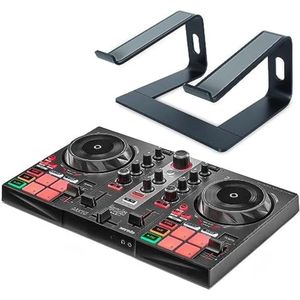 Mengpaneel dj - Mengpaneel mixer - Mengpaneel bluetooth - Laptopstandaard Zwart