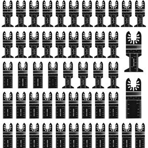 50-delige Hout- En Kunststof Multitool Zaagbladenset – Accessoireset Met Opbergtas Voor Makita, Einhell, DeWalt, Parkside, Ryobi, AEG en Meer