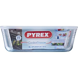 Pyrex Cook & Freeze Ovenschaal 4 l - 27 x 22 x 9 cm