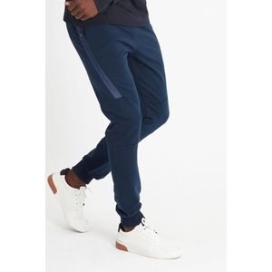 SCR. Baro Joggingbroek Heren - Stijlvolle Sportbroek - Diepe zak - Tapered fit - Donkerblauw - Maat XL