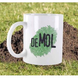 Wie is de mol beker ,mok, cadeau voor man, cadeau voor vrouw , molloot