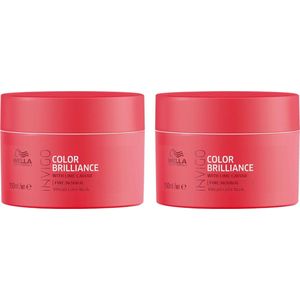 Wella Invigo Color Brilliance Mask Gekleurd & Fijn Haar 150ML - 2 Stuks - Voordeelverpakking