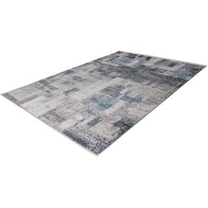 Lalee Medellin- Vloerkleed- perzisch- Superzacht- Vintage- look- laag polig- Tapijt- Karpet - 200x290 cm- Blauw zilver