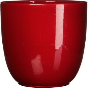 Mica Decorations Tusca Bloempot - H23 x Ø25 cm - Donkerrood