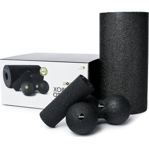 Foam roller - fascia-set met fasciarol - fascia-bal & duoball - 2 hardheidsgraden