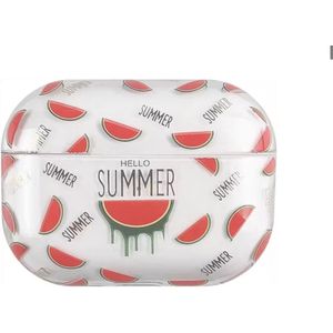 AirPods Pro Case ""Hello Summer Watermeloen "" - Airpods hoesje - Airpods case - Airpods Pro case - Airpod Pro hoesje
