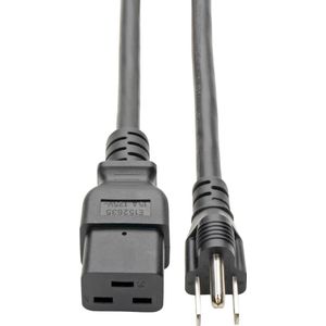 Tripp Lite IEC-320-C19 - NEMA 5-15P, 10ft. 3.05m C19 coupler NEMA 5-15P Zwart