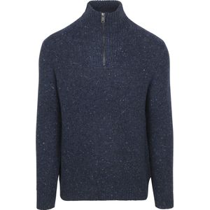 McGregor Half Zip Trui Merinowol Navy - Maat S - Heren - Pullovers