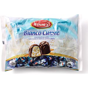 Witor's Pralines bianco cuore - Zak 1 kilo