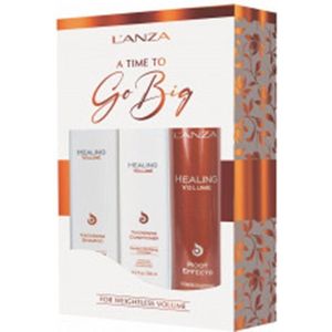 L'Anza Healing Volume Gift Set - Healing Volume Thickening Shampoo - Healing Volume Thickening Conditioner - Healing Volume Root Effects