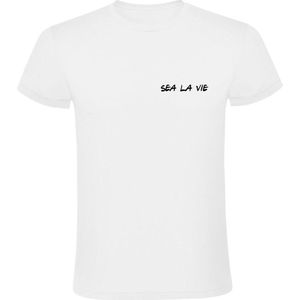 Sea La Vie Heren T-shirt - zee - oceaan - strand - vakantie - boot - zeilboot