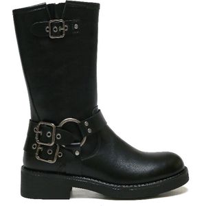 SmileFavorites® Biker boots - Zwart - Imitatieleer - Maat 41 -