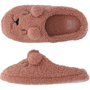 Apollo Pantoffels Dames - Teddy Bear Roze - Maat 37/38 - Instap Sloffen - Gevoerd met Warm Fleece