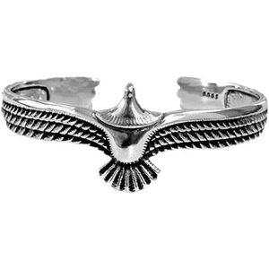 WiseGoods Luxe Viking Adelaar Armband Heren - Armbanden - Armbandje - Vintage Design - Cadeau - Sieraden - Sieraad Mannen - Zilver