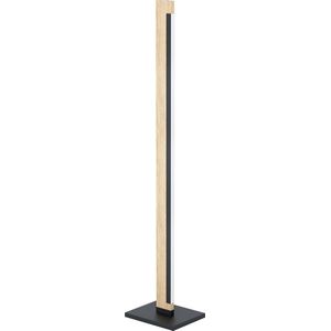 EGLO Camacho Vloerlamp - LED - 126 cm - Zwart/Bruin - Dimbaar