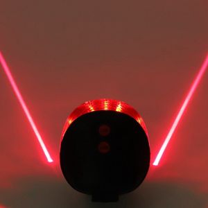 Narimano® Nieuwe Kwaliteit Fiets Laser Led Knipperende Lamp Achterlicht - Achter Fietsen Fiets Veiligheidswaarschuwing Led - Licht Modi