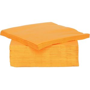 Cosy&Trendy For Professionals Servet - Papier - 25 cm - Oranje - Set-40