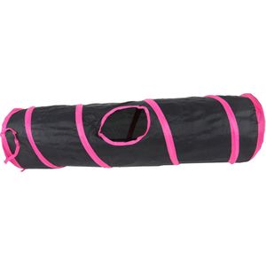Boon Speeltunnel Nylon Zwart - Roze 85 x 25 cm