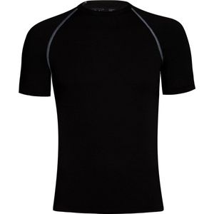 RJ Bodywear - Thermo Cool - T-shirt korte mouw - zwart -  Maat S