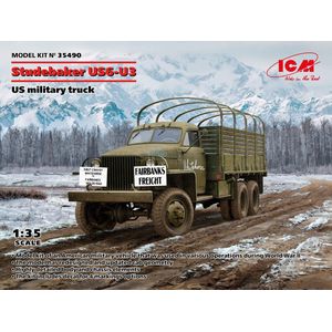 1:35 ICM 35490 US military truck Studebaker US-6-U3 Plastic Modelbouwpakket